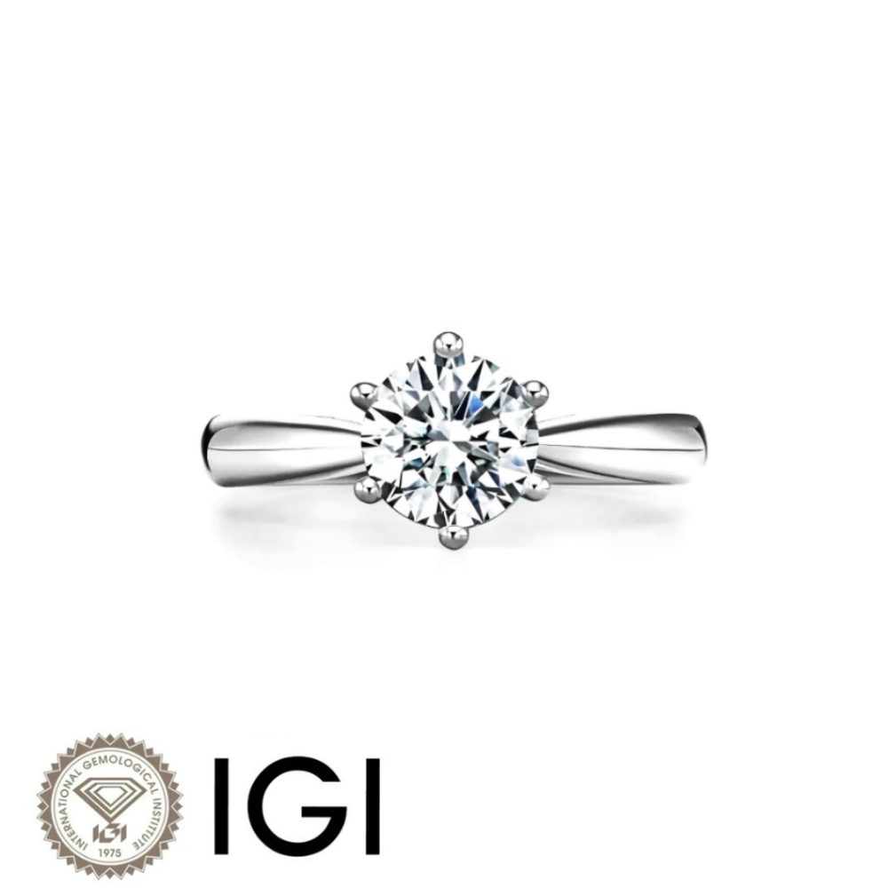 2 CT Round Diamond Lab-Grown Solitaire 6-Prong Engagement Ring High Profile